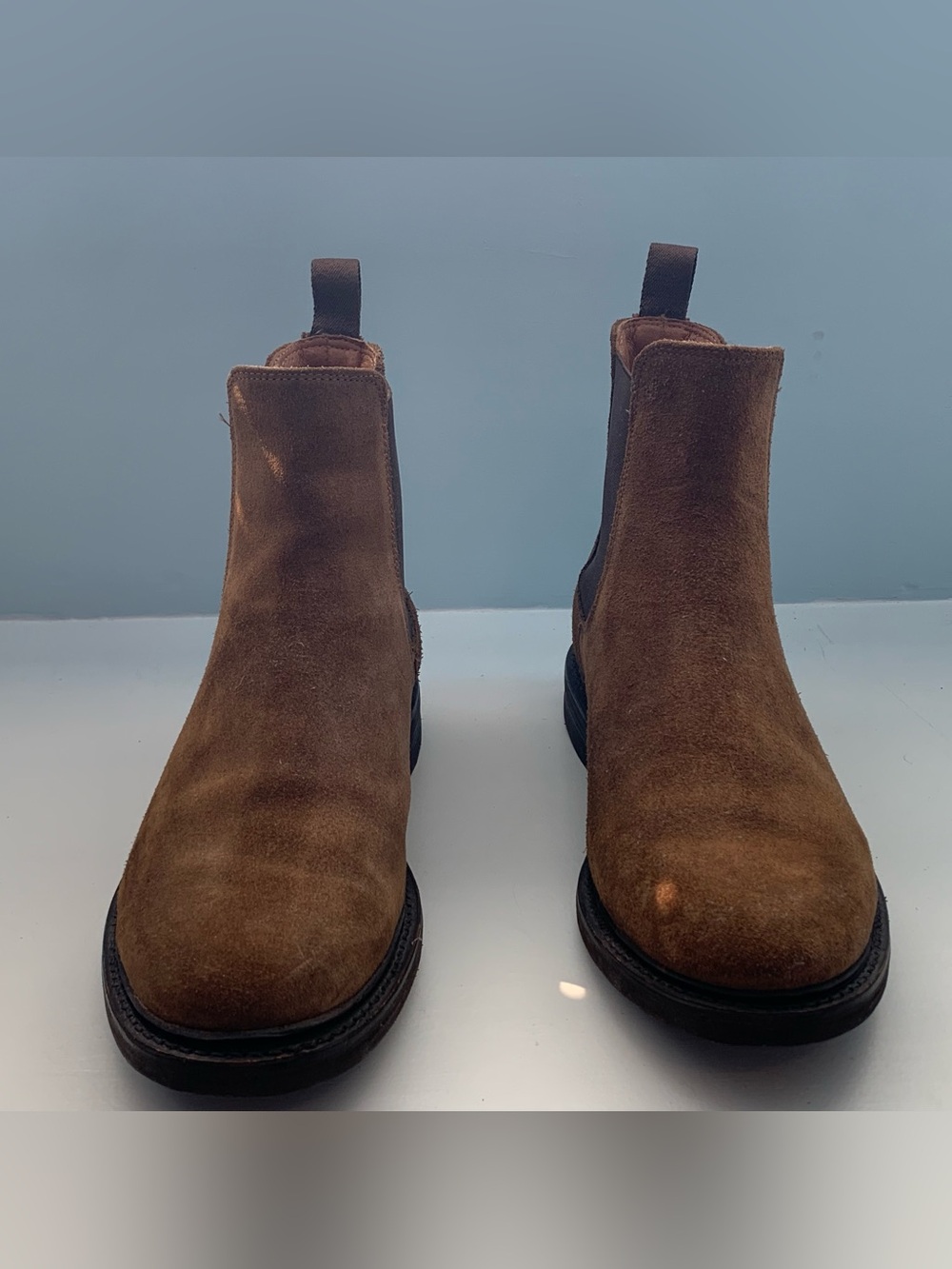 Men's Frye Suede Chelsea Boots - Brown - Picture 4 of 7